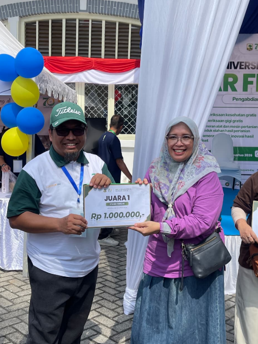 Stand Faterna Unand Tampil Memukau, Sabet Juara 1 Stand Terbaik di CFD Dies Natalis Unand ke-70